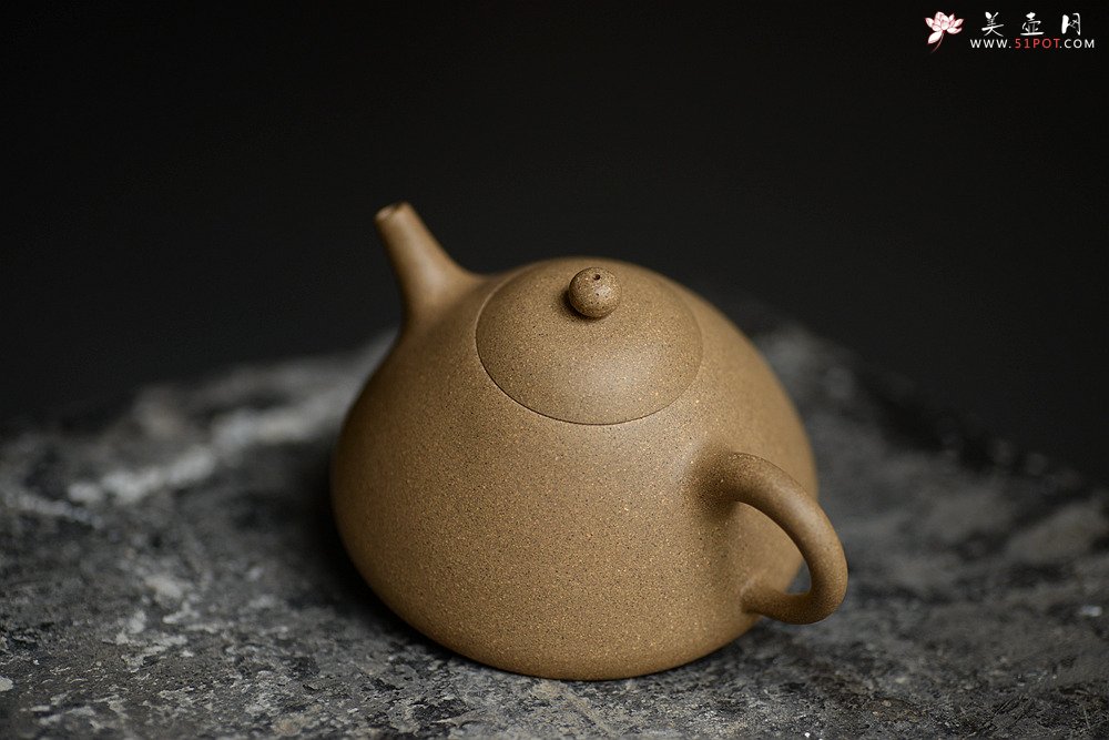 紫砂壶图片：美壶特惠 老味经典 石铫壶 原矿老段泥 - 美壶网