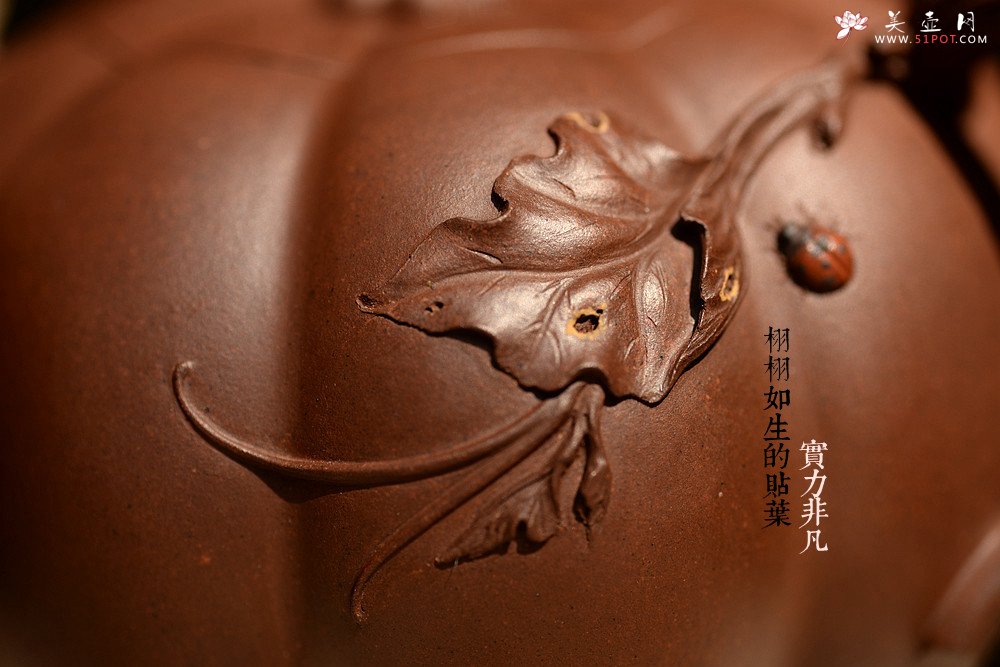 紫砂壶图片：花货奇才顾正芳新作 灵韵秀雅 全手南瓜 田园丰韵~ - 美壶网