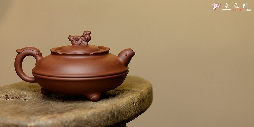 紫砂壶图片：于洪霞精工代表作 喜气洋洋 婉雅大方 全手鸳鸯 - 美壶网