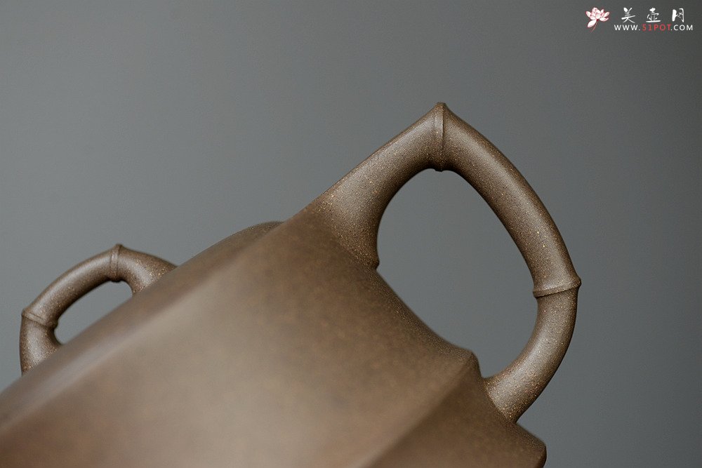 紫砂壶图片：优质青段 邵家俊经典作品 全手简竹段 劲挺秀美 - 美壶网