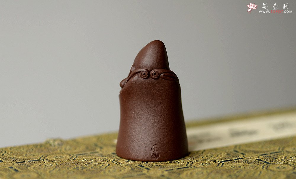 紫砂壶图片：精品茶宠 手把件 精致  守禅 - 美壶网