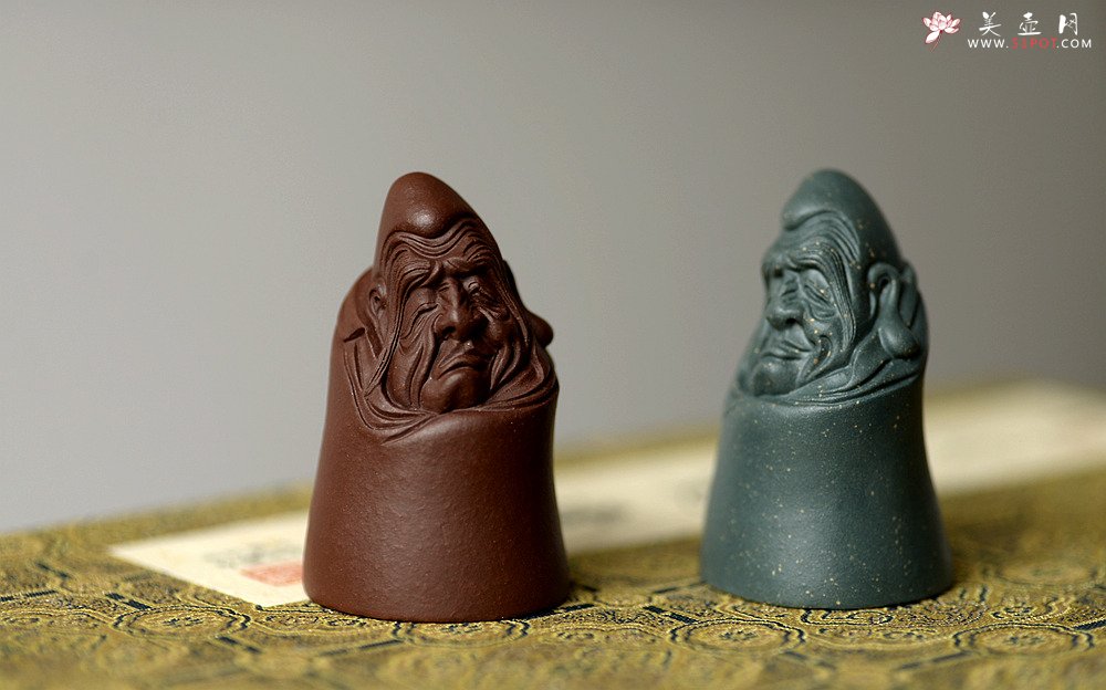 紫砂壶图片：精品茶宠 手把件 精致  守禅 - 美壶网