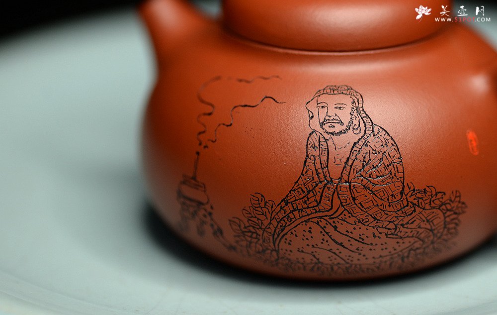 紫砂壶图片：茶盘尤物 原矿纯朱泥 红玉 饱满可人 赏玩皆宜 - 美壶网