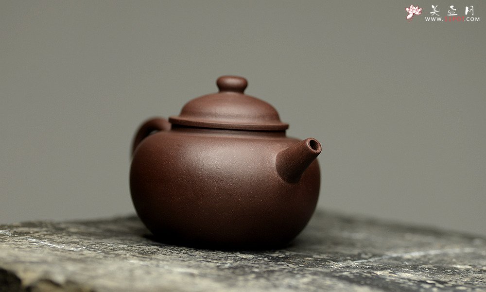 紫砂壶图片：张智耀新作 实用佳器 原矿紫泥 全手薄胎巨轮珠 - 美壶网
