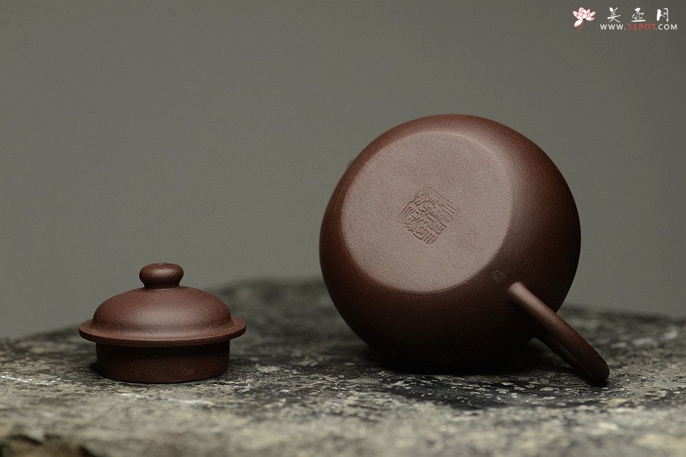 紫砂壶图片：张智耀新作 实用佳器 原矿紫泥 全手薄胎巨轮珠 - 美壶网