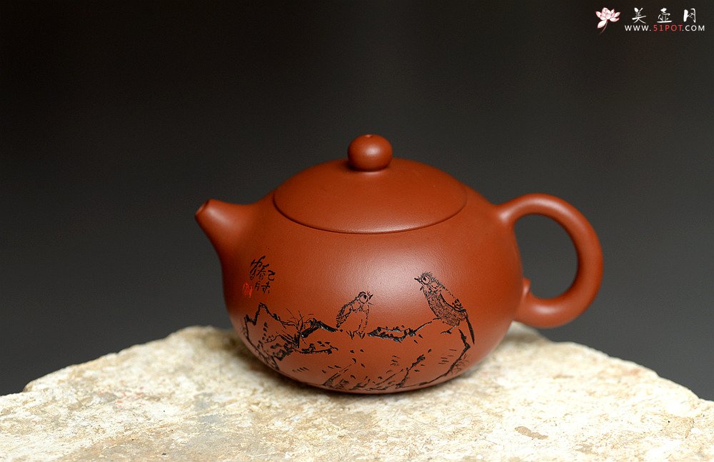 紫砂壶图片：小巧可人 实用有趣 原矿赵庄朱泥之西施 - 美壶网
