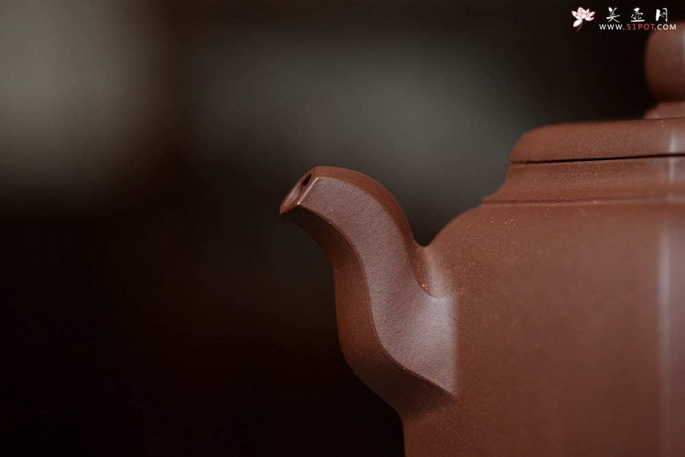 紫砂壶图片：马建鹏作品 美壶特惠 全手六方宝灯 工整挺拔 - 美壶网