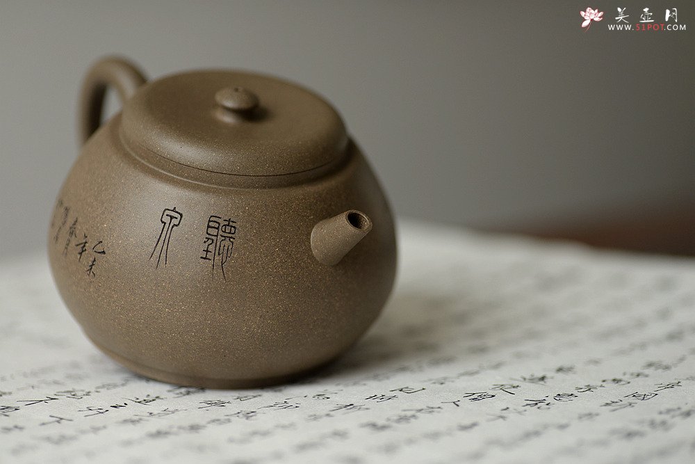 紫砂壶图片：万阗阗力作国助和石精刻 全手龙蛋 飘逸俊秀 文气十足 - 美壶网