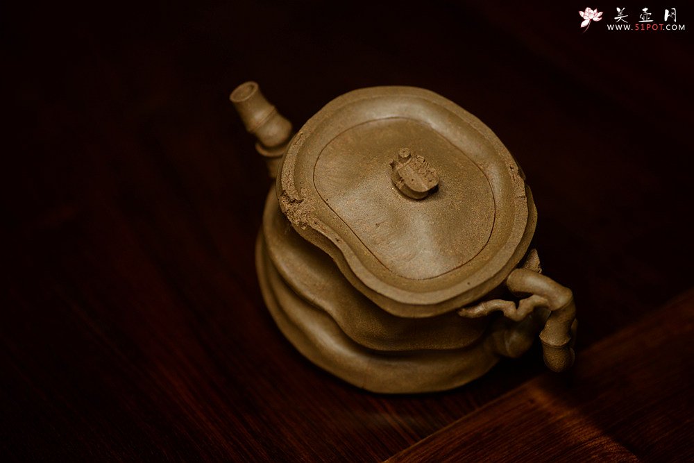 紫砂壶图片：林秀明原创学院派 道法自然  全手闻竹系列 文气十足 - 美壶网