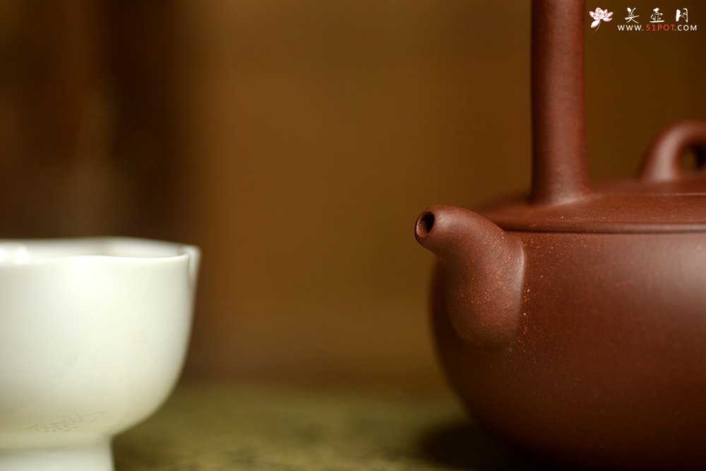 紫砂壶图片：张悦全手工新品 光明提梁 难度大 极品底槽清 - 美壶网