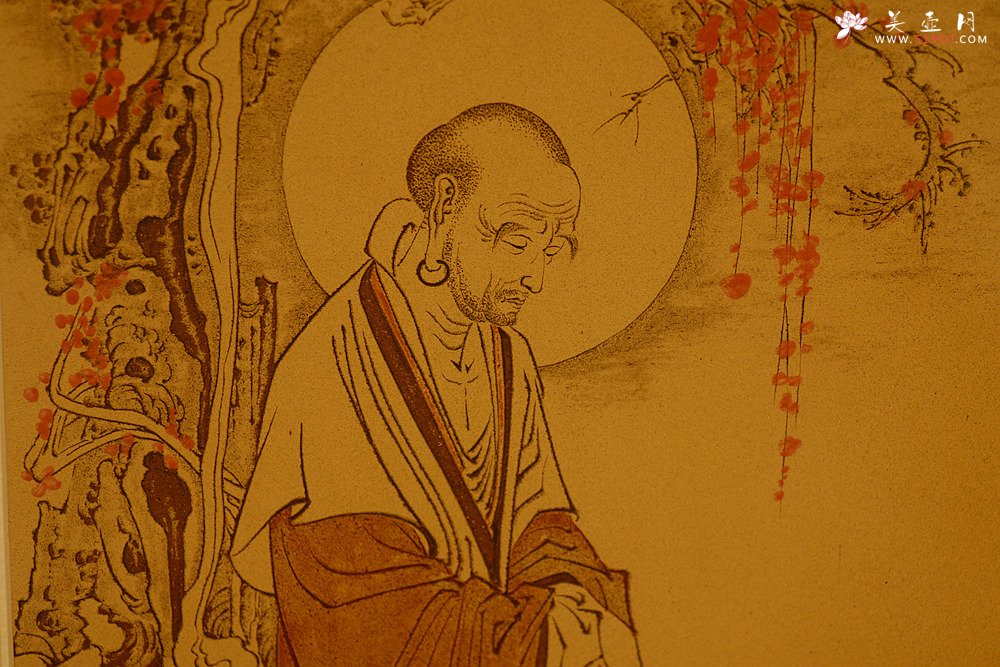 紫砂壶图片：谭华斌精心装饰 罗汉壁画 送礼自珍佳作 - 美壶网