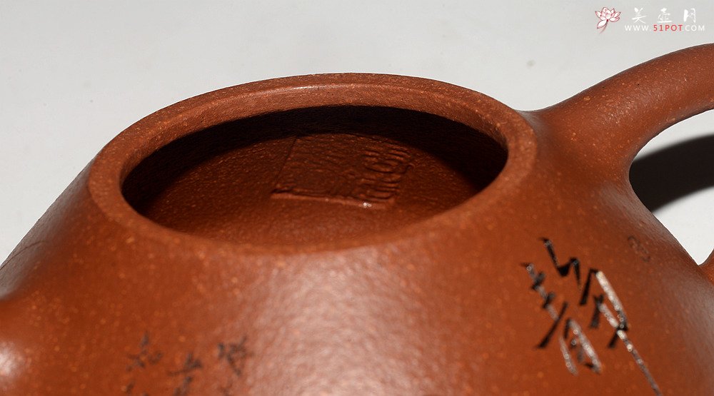 紫砂壶图片：周斌全手力作  优质油润降坡泥 合瓢 知秋装饰 - 美壶网