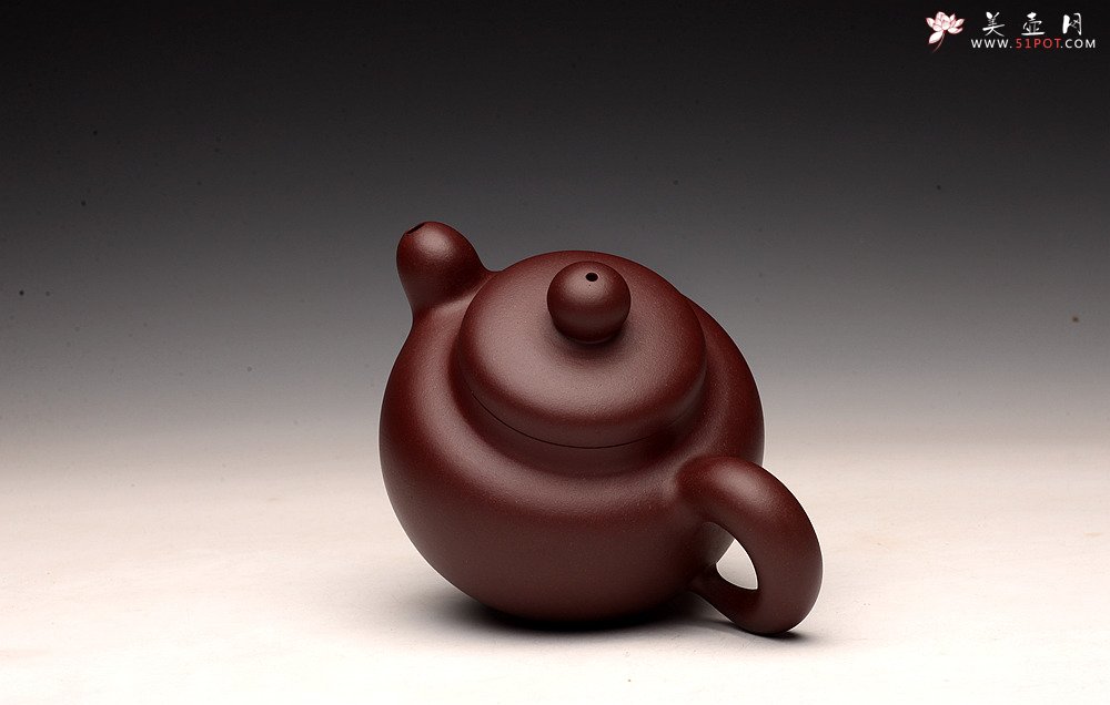 紫砂壶图片：道洪风格 雄厚可人 全手鼎珠 精工之作 - 美壶网