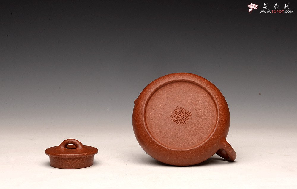 紫砂壶图片：周斌全手力作  优质油润降坡泥 合瓢 知秋装饰 - 美壶网