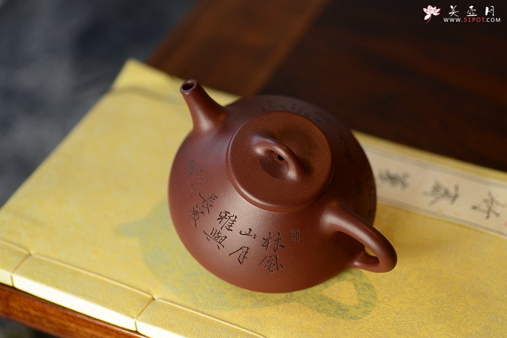 紫砂壶图片：张云熙精品装饰 油润老清水 子冶石瓢 挺拔清秀 有肉有骨 - 美壶网