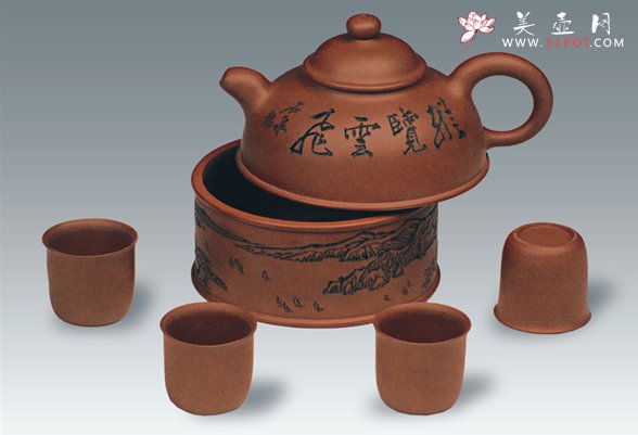 紫砂壶图片：金钟套壶 - 美壶网