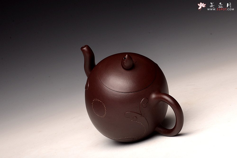 紫砂壶图片：高雪琴全手原创作品 飘逸 雅致 经典之作 全手娇阳 - 美壶网
