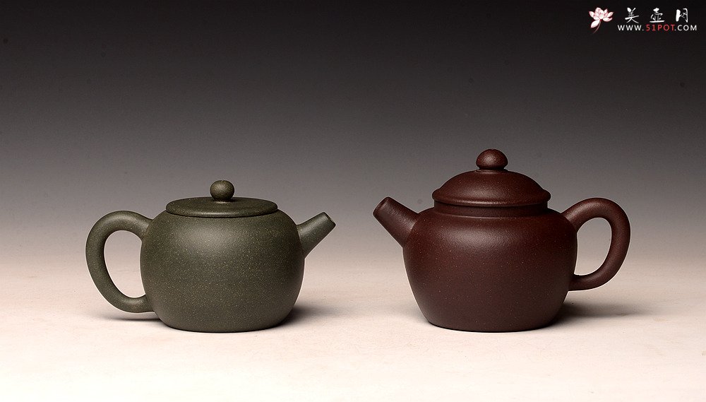 紫砂壶图片：美壶特惠 五色土巨轮套组 把玩送礼佳品 - 美壶网