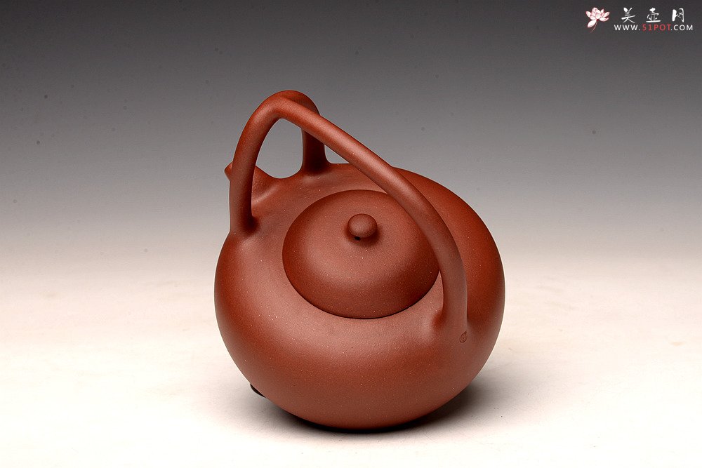 紫砂壶图片：张悦全手工新品 柿提壶 难度大  - 美壶网