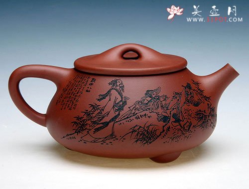 紫砂壶图片：饮中八仙 - 美壶网