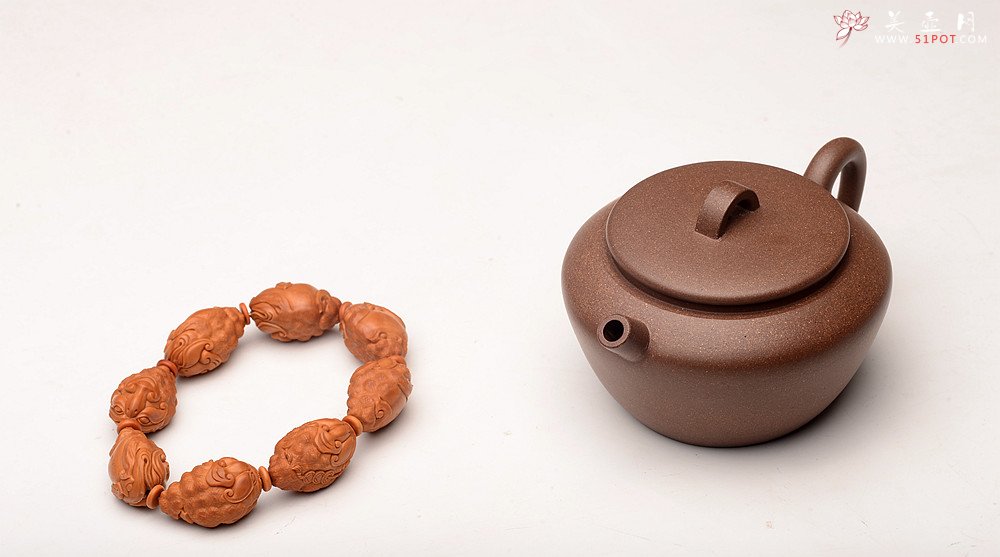 紫砂壶图片：詹黎明文气作品 优质青段 全手巨轮珠 夏日畅饮必备 - 美壶网