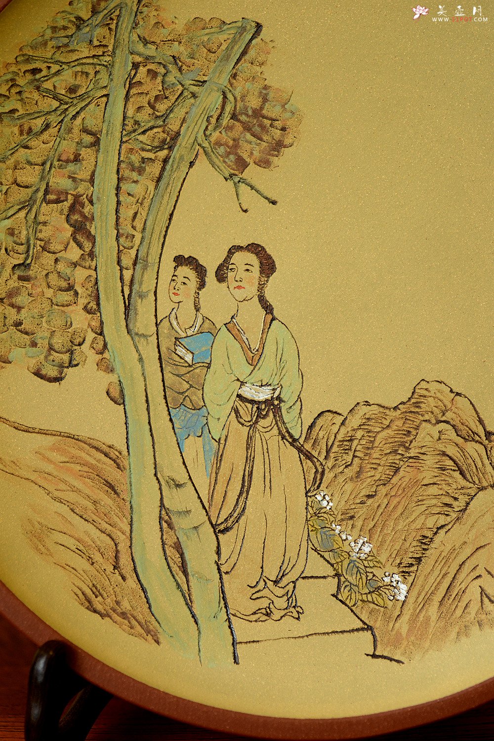 紫砂壶图片：朱牧清作品 挂盘 装饰新意 韵味十足 - 美壶网