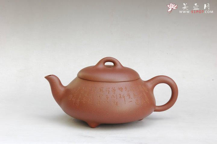 紫砂壶图片：矮石瓢壶 - 美壶网