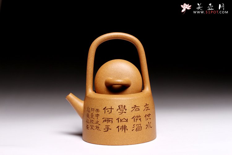 紫砂壶图片：曼生提梁 - 美壶网