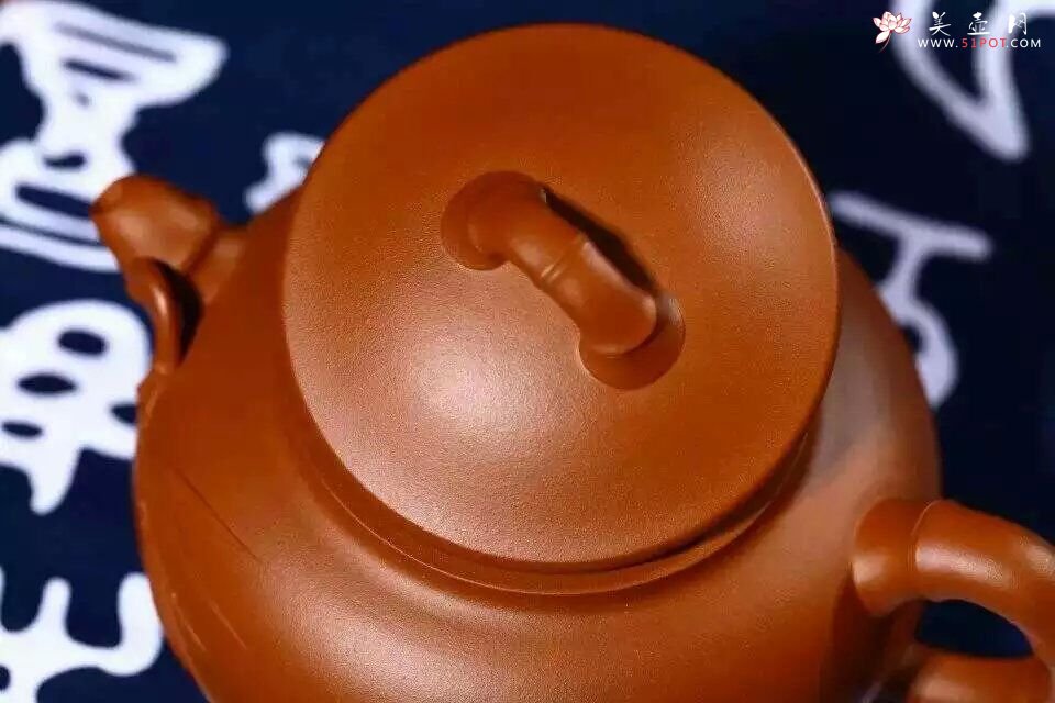 紫砂壶图片：扁竹鼓 - 美壶网