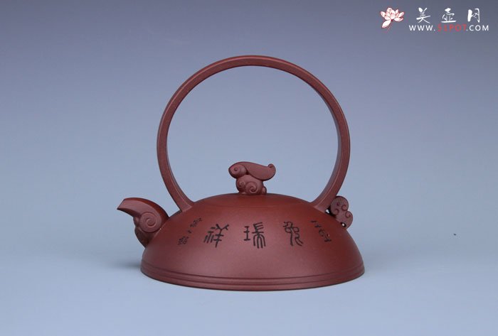 紫砂壶图片：玉兔祥瑞壶 - 美壶网