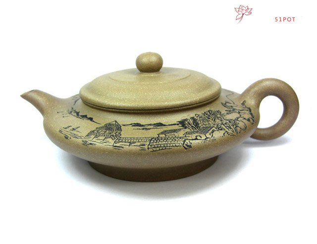 紫砂壶图片：虚扁 - 美壶网