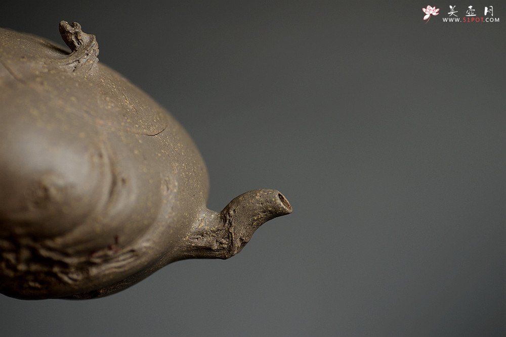 紫砂壶图片：林月长乙未年全手作品 返璞归真 清瘦山野清趣  香山秋林 - 美壶网