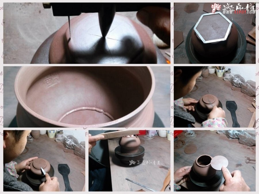 紫砂壶图片：潘小东乙未年新作  精品红降坡 实力作品 行方智圆 全手古韵 - 美壶网