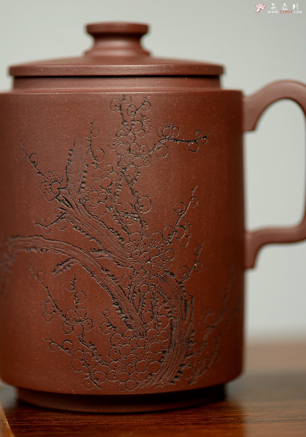 紫砂壶图片：国助工唐文乙未年新作 全手玉柱 国助袁德波老师装饰 - 美壶网