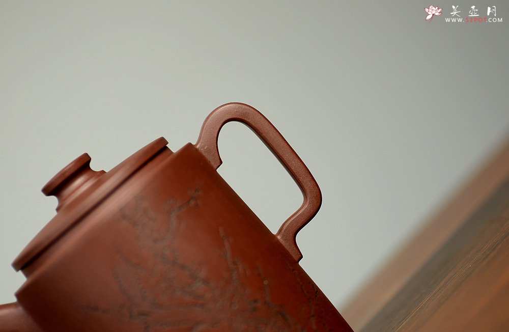 紫砂壶图片：国助工唐文乙未年新作 全手玉柱 国助袁德波老师装饰 - 美壶网