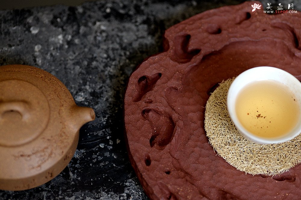 紫砂壶图片：美壶特惠 造型新颖~~非常好玩 全手工太湖石干泡台 - 美壶网