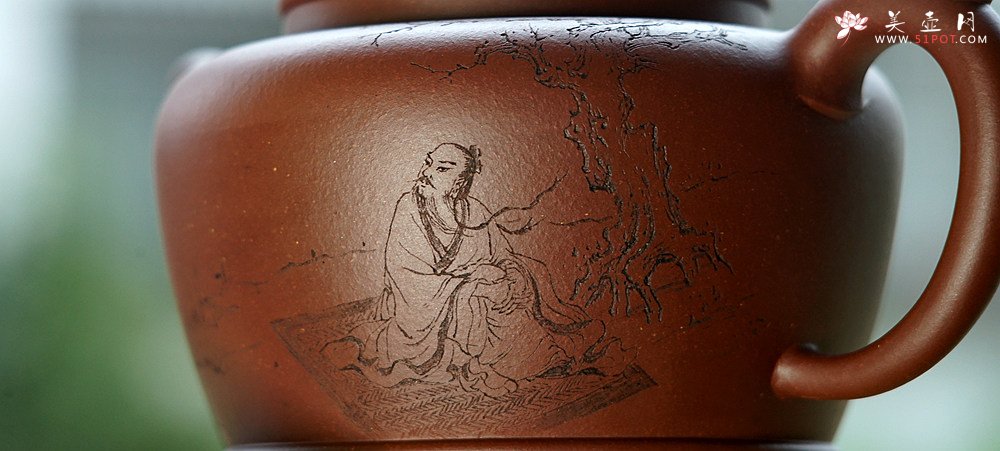 紫砂壶图片：赵辉、詹黎明合作作品 古朴拙雅 装饰精雅  全手禅心 - 美壶网