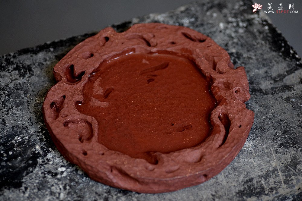 紫砂壶图片：美壶特惠 造型新颖~~非常好玩 全手工太湖石干泡台 - 美壶网