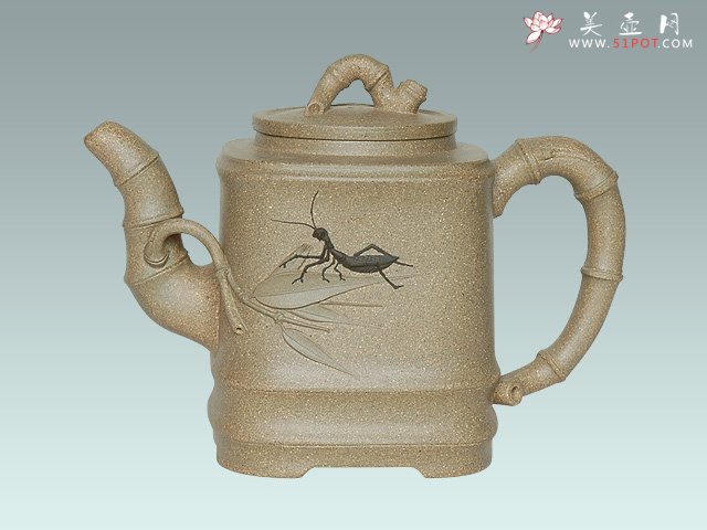 紫砂壶图片：四方竹段 - 美壶网
