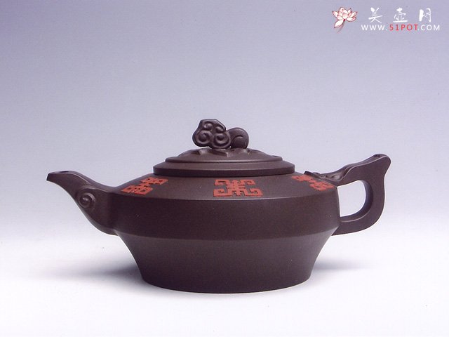 紫砂壶图片：六寿如意壶 - 美壶网