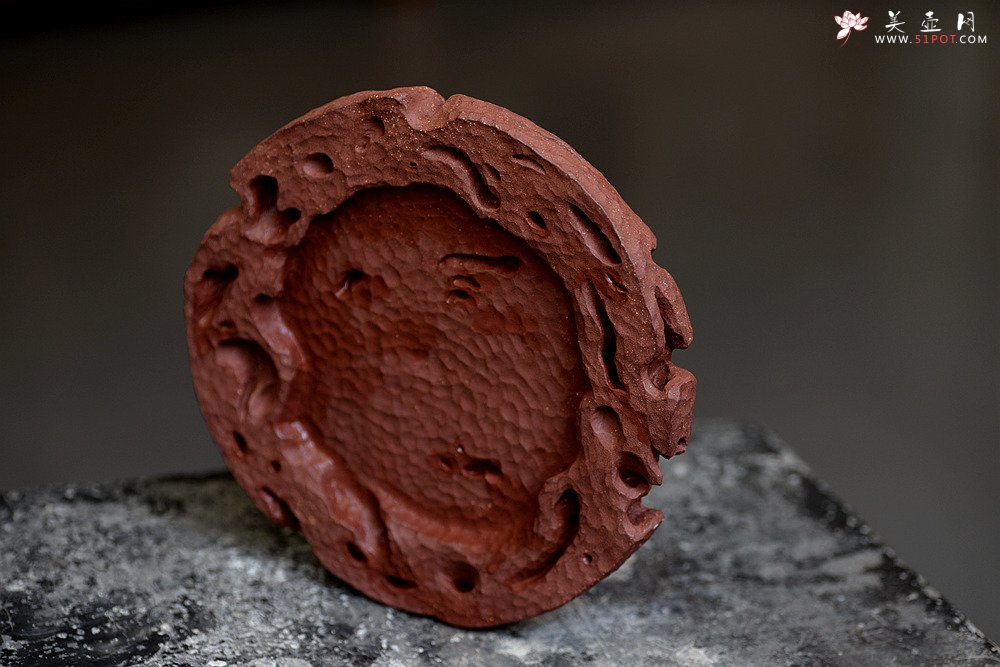 紫砂壶图片：美壶特惠 造型新颖~~非常好玩 全手工太湖石干泡台 - 美壶网