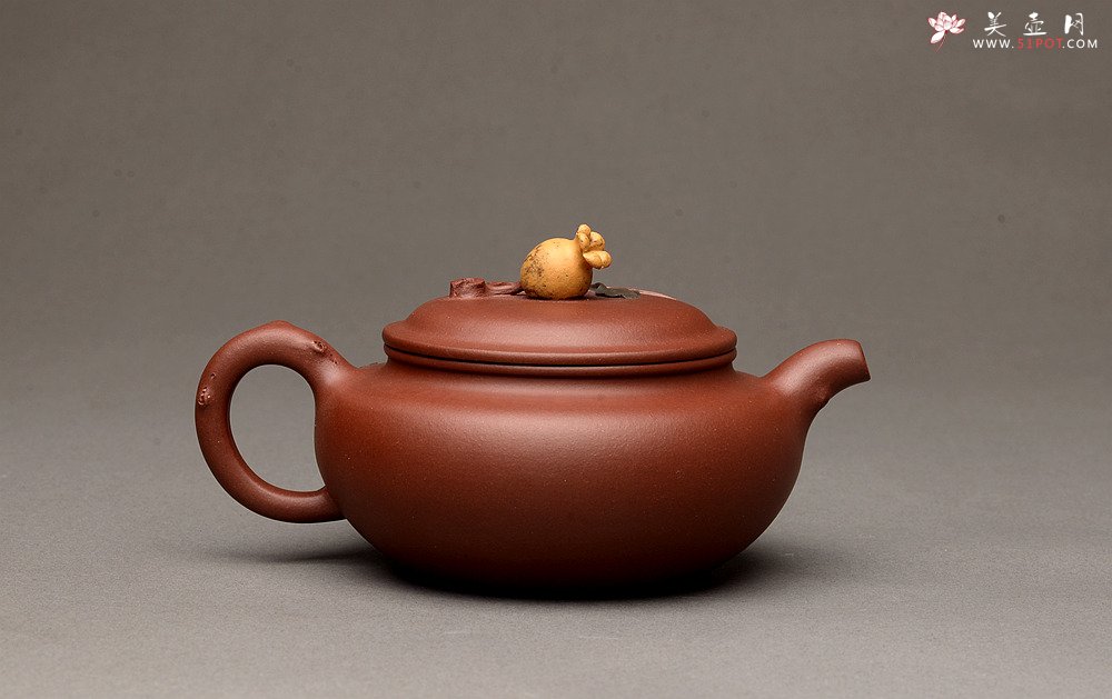 紫砂壶图片：周路健全手新作 春华秋实之仿古 逼真生动 - 美壶网