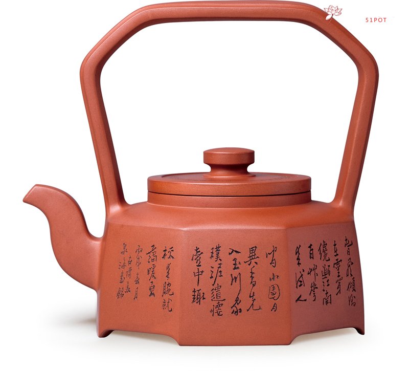 紫砂壶图片：祥和提梁 - 美壶网