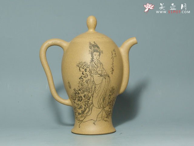 紫砂壶图片：美人图－西施、昭君、杨贵妃、貂蝉 - 美壶网