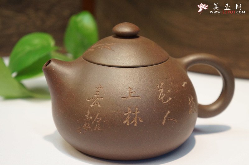 紫砂壶图片：文旦 民国老紫泥 - 美壶网