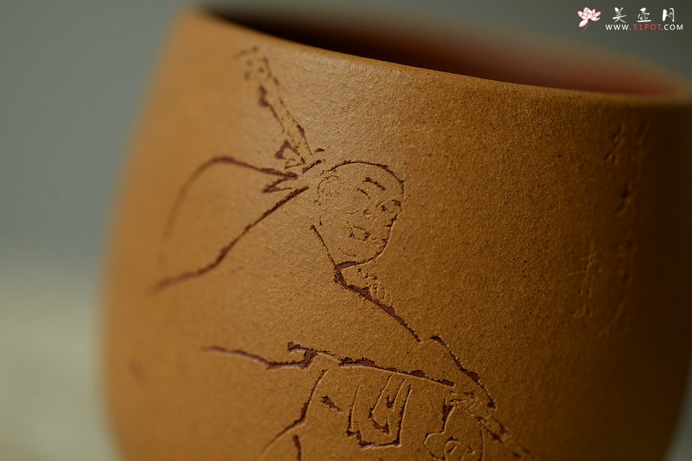 紫砂壶图片：曲峰雅致品茗杯 做工精致 - 美壶网