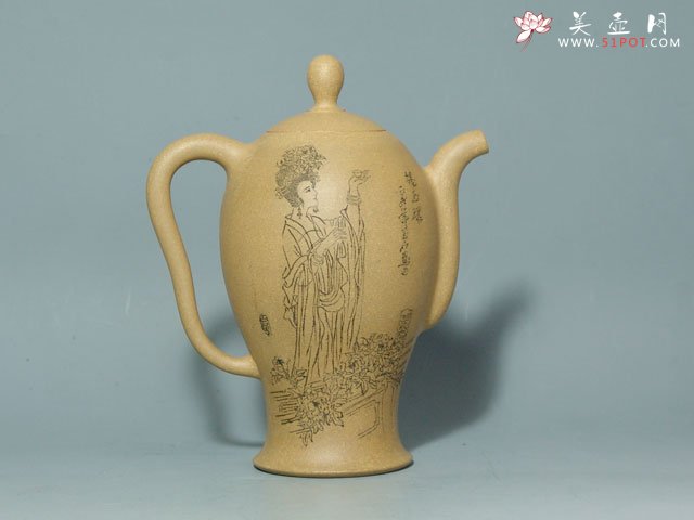 紫砂壶图片：美人图－西施、昭君、杨贵妃、貂蝉 - 美壶网