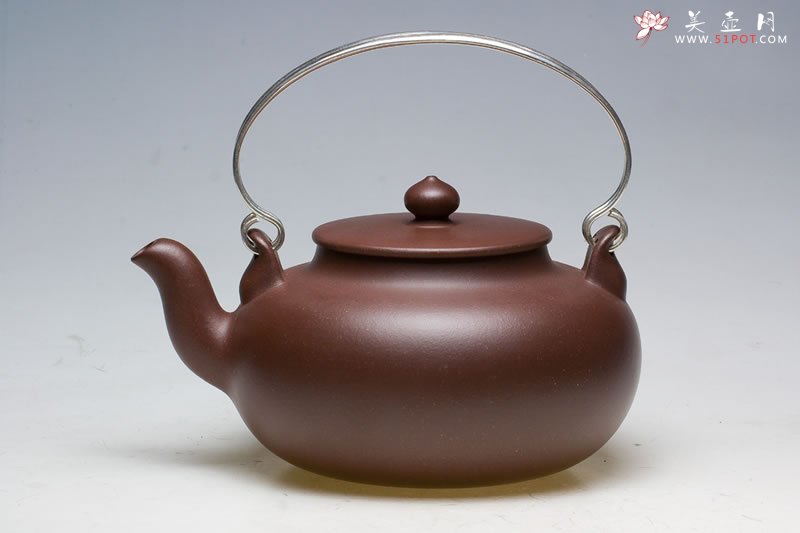 紫砂壶图片：圆福提梁 - 美壶网