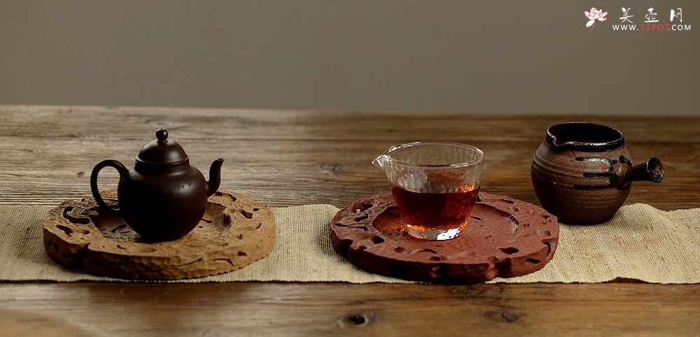 紫砂壶图片：美壶特惠 造型新颖~~非常好玩 全手工太湖石干泡台 - 美壶网