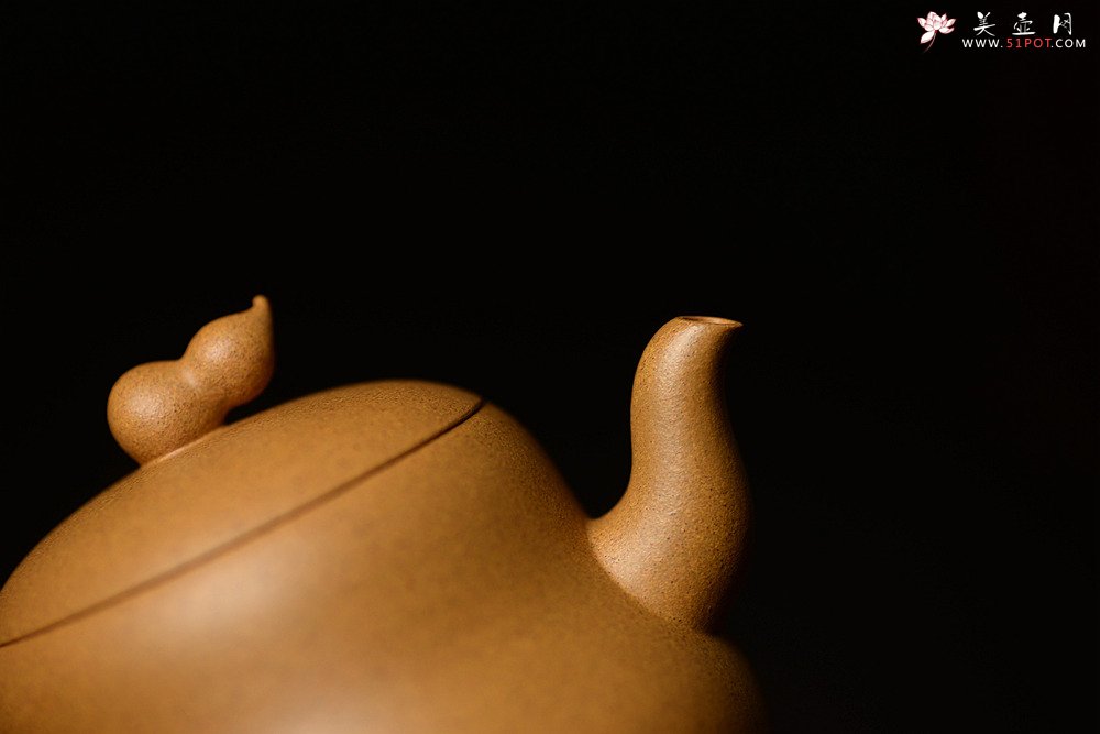 紫砂壶图片：曲峰最新作品  乾坤葫芦 福禄吉祥 纯正优质段 - 美壶网